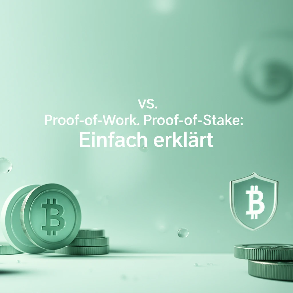 Proof-of-Work vs. Proof-of-Stake: Einfach erklärt